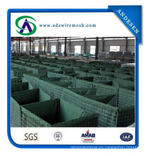 Barrera galvanizada Mil Hesco, caja Gabion, barrera defensiva